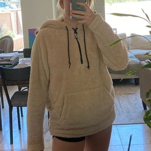 PINK half-zip sweatshirt